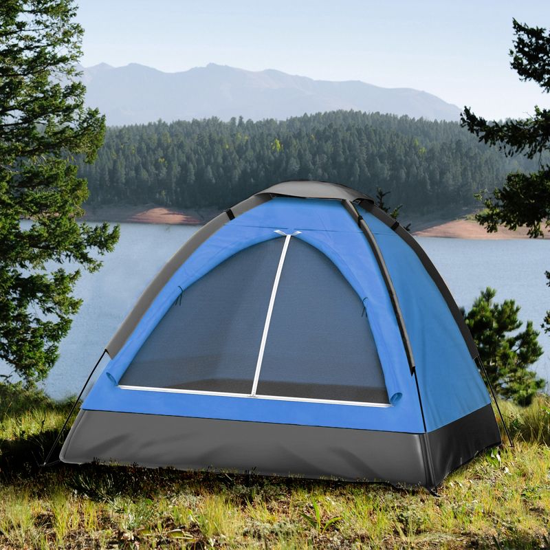 Leisure Sports Two-Person Dome Tent – 6.5' x 5' x 3', Blue, 3 of 5