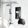 Stainless Steel Shower Niche, 12" X 12" No Tile Needed Recessed Shower Niche Shelf,Modern Wall Storage Niche for Bathroom Storage, Brushed - 4 of 4