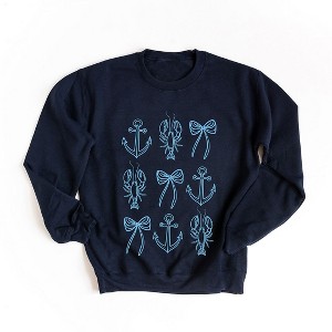 Simply Sage Market Women's Graphic Sweatshirt Nautical Elements - 1 of 4