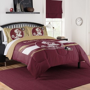 Sweet Home Collection NCAA Florida State Seminoles Comforter & Pillow Sham Set - 1 of 3