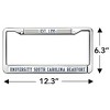 University of South Carolina Beaufort Full Size Standard License Plate Metal Frame - 4 of 4