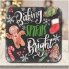 Courtside Market Baking Spirits Bright I 6.5x6.5 Artboard Lid & 20oz Candle Set - 3 of 4