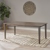 NicBex 76" Farmhouse  Rectangle Dining Table,Kitchen Table with Wood Tabletop and MDF Legs for 4 Seaters,Brown - 2 of 4