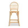 Wina Rattan Counter Height Barstool Natural/Brown - bali & pari: Handcrafted, No Assembly Required - 3 of 4