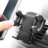 Insten Car Air Vent Phone Holder Mount (Width to 4.3 inch) for Smartphone iPhone 11 12 Mini Pro Max XS X 8 6 6S Plus SE Galaxy S10 S9 S8 Note 10 - image 2 of 4