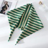 Anna-Kaci Striped Knit Scarf Lightweight Soft Stretch Fabric for Easy Styling 43.5×15 Inches - 2 of 3