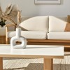 Sagebrook Home 8" Dolomite Open Cut-Out Vase Contemporary Abstract Table - 3 of 4