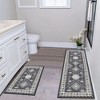 FURNIinspire Floor Mats 2 Piece Farmhouse Kitchen Rug Washable Area Rugs Non Skid Bohemian Mat for Hallway Entryway, Grey, 60"*20" - 2 of 4