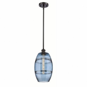 Vaz - 1 Light Stem Hung Mini Pendant In Industrial Style-9.88 Inches Tall and 8 Inches Wide - 1 of 1