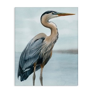 Stupell Industries Coastal Heron Portrait Canvas Wall Art - 1 of 4