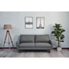 Linen Sofa Modern Couch Comfy Loveseat with Wooden Legs for Living Room, Bedroom, Office - 2 of 4