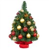 Yaheetech 2Ft/3Ft Tabletop Christmas Tree Mini Artificial Christmas Tree with Cement Base, Green - 2 of 4