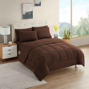 European Bedding Style Sheet Set and Comforter Bundle, A Scandinavian-inspired bedding set - 1 of 4