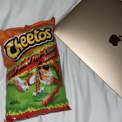 Cheetos Crunchy Cheese Flavored Snacks Flamin' Hot Limon Flavored 8 1/2 Oz