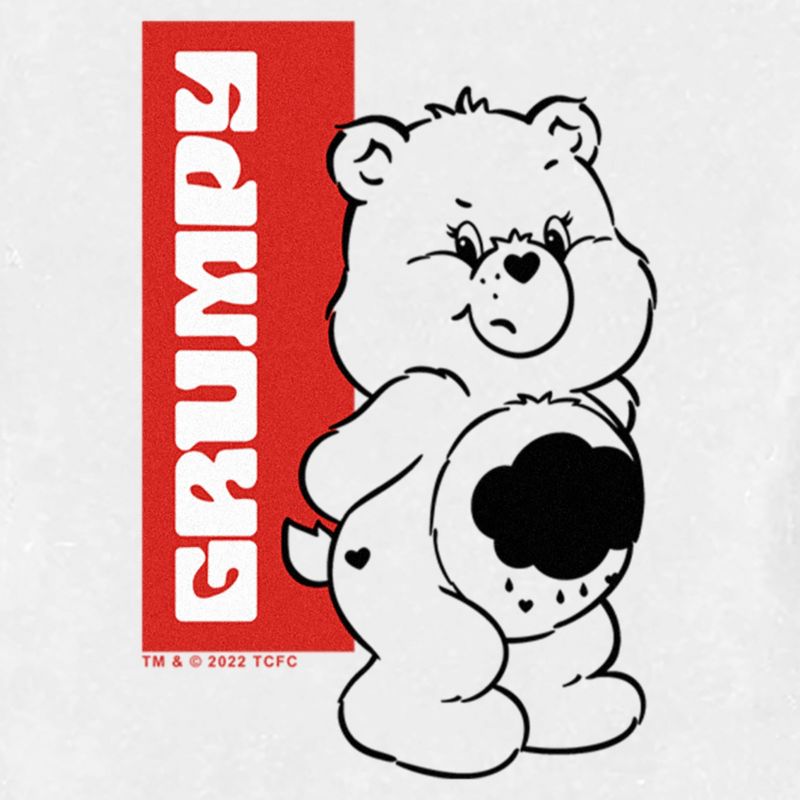 Care Bears Grumpy Bear Name Tag T-Shirt, 2 of 4