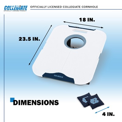 NCAA North Carolina Tar Heels All-Weather Travel Cornhole Set with Bean Bags