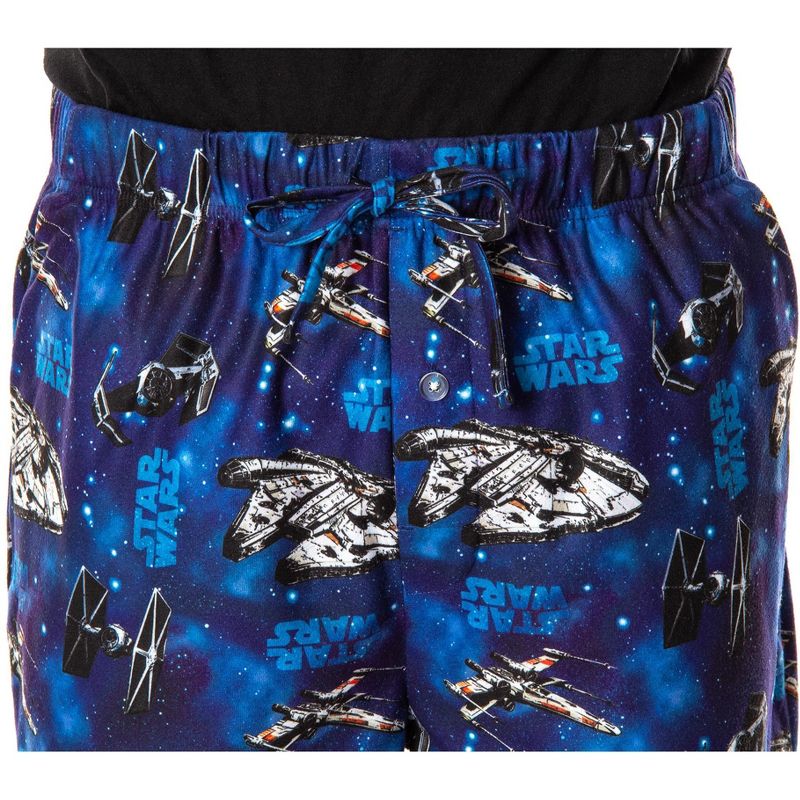 Star Wars Men's Spaceships Allover Pattern Sleep Lounge Pajama Pants Classic Starships, 3 of 6