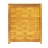 Oceanstar Natural Finished Rectangular Veneer Laundry Wood Hamper with Interior Bag - 4 of 4