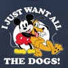 Boys' - Disney - Mickey Pluto Just Want All Dogs Graphic Long Sleeve Fleece Sweatshirt - 2 of 4