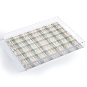 Lisa Argyropoulos Light Cottage Plaid Acrylic Tray - Deny Designs - 1 of 4