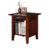 AFI Furnishings Nantucket End Table with Charging Station in Walnut - 4 of 4
