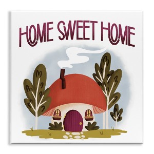 Stupell Industries Sweet Home Mushroom Cottage Wall Plaque Art - 1 of 4