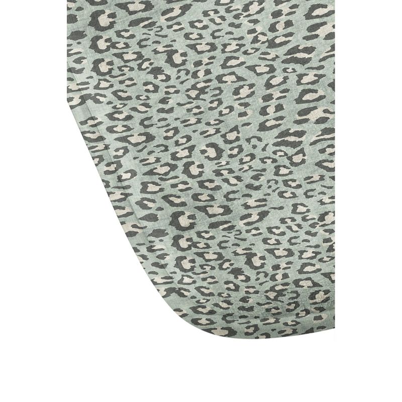 Holli Zollinger Leopard Memory Foam Bath Mat Green - Deny Designs, 3 of 5