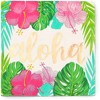 Sparkle and Bash 50 Pack Hawaiian Disposable Cocktail Napkin Napkins, Luau Birthday Party Decorations 5x5" - 4 of 4