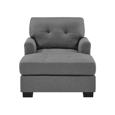 TiramisuBest Gray 34" Wide Chaise Lounge