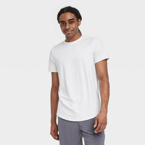 Men's Short Sleeve Soft Stretch T-shirt - All In Motion™ White M : Target