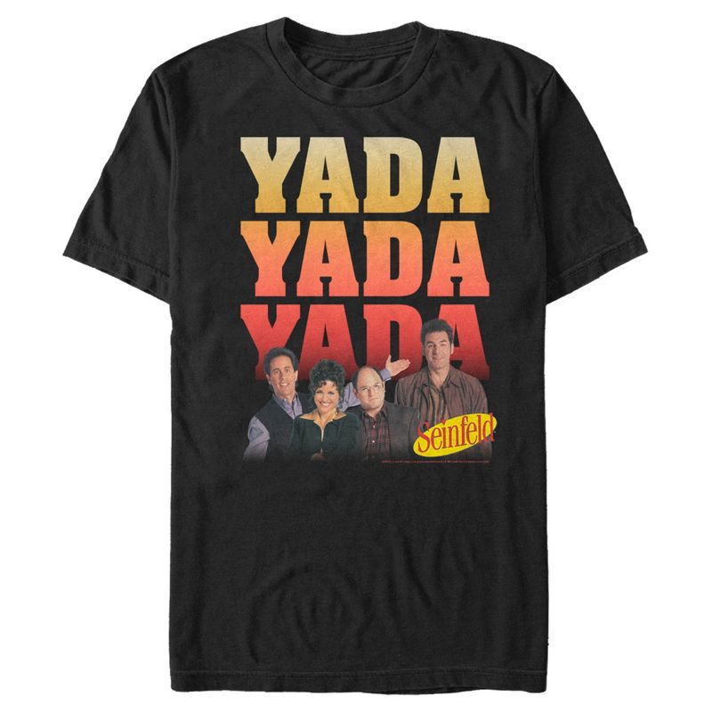 Men's Seinfeld Yada Yada Yada Cast Photo T-Shirt, 1 of 6