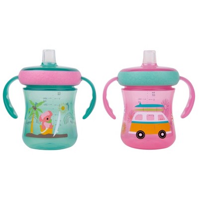 The First Years Soft Spout Trainer Cups - Pink - 2pk/7oz