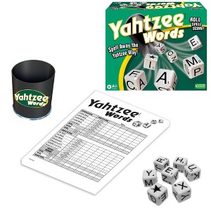 Winning Moves Dice Games Yahtzee Words USA, Family Word Game Version of Yahtzee for 2 or More Players, Ages 8+ - 1 of 2