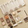 Portable 4-in-1 Foldable Cosmetic Bag - Large Capacity, Waterproof Travel Makeup Organizer with Detachable Design（Brown） - 3 of 4