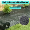 3Ft x 300Ft Heavy Duty Weed Barrier Fabric, 3.24 Oz Professional Grade Landscape Fabric, Weed Block Gardening Mat for Plant Bed, Erosion Control - 3 of 4