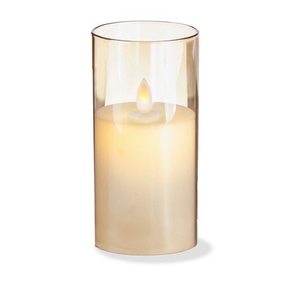 TAG Estella Led Glass Hurricane 3X6 Amber
