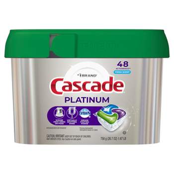 Cápsulas originales para lavaplatos Cascade, pastillas de detergente para  lavaplatos ActionPacs, aroma fresco, 25 unidades