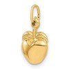 Black Bow Jewelry 14k Yellow Gold 3D Puffed Apple Charm - 4 of 4