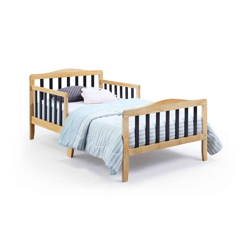 Olive &#38; Opie Twain Toddler Bed - Natural/Black, 4 of 7
