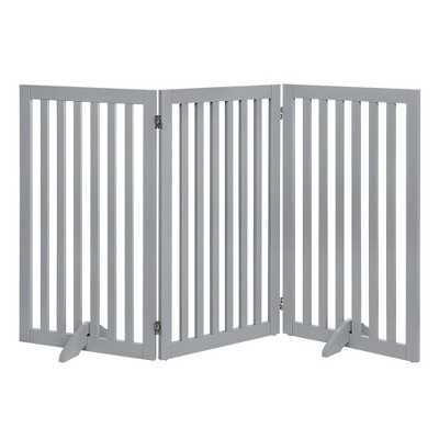 unipaws Classic Indoor Dog Gate Wooden Pet Safety Gate
