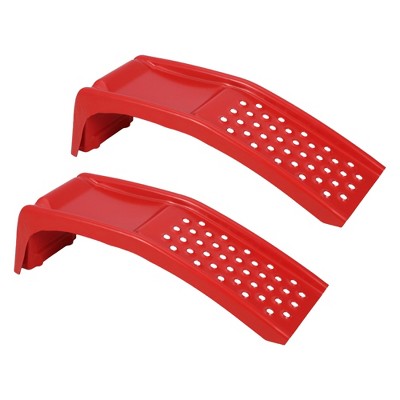 Heavy Duty Car Ramps 8000lb Capacity - 2 Pack Solid Steel Vehicle Ramps