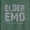 Women's - Instant Message - Elder Emo Never A Phase Lightweight French Terry Wide Neck Long Sleeve Shirt - 2 of 4