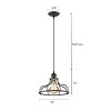 Chloe Lighting Jaxon Industrial-Style 1 Light Rubbed Bronze Ceiling Mini Pendant 10" Wide - 3 of 3