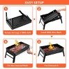SEVOBAL Grill Cookware Portable Foldable BBQ Grill, Compact Charcoal for Camping, Travel, Lightweight Outdoor Cooking, Black, 17.7"*17"*11" - 4 of 4