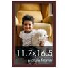 PosterPalooza | Minimalist Brown Picture Frame - UV Acrylic, Foam Board Backing, Hanging Hardware - 2 of 4