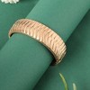 SOHI Women's California Gold Metallic Herringbone Bracelet - 2 of 4