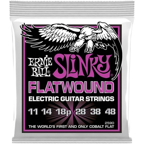 Ernie Ball Power Slinky Flatwound Electric Guitar Strings 11 48