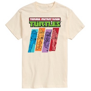 Men's - Teenage Mutant Ninja Turtles - Color Stripes Short Sleeve Graphic T-Shirt - 1 of 4