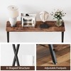 Jojoka Narrow Sofa Table, Entryway Console Table with Storage Shelf and Metal Frame,Behind Couch Table Industrial Hallway Table for Living Room,Foyer - 4 of 4