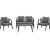 FIONECA U_STYLE Outdoor Seating Set, Durable & Comfortable Patio Conversation Furniture for Garden, Lawn, Poolside - 4 of 4
